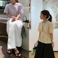 ราคา SOMEDRESS | Dumpling Crop Blouse เสื้อครอปจับจีบช่วงเอว (25833473455)