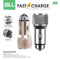 ราคา BLL CAR CHARGER รุ่น2503 ที่ชาร์จในรถ ที่ชาร์จแบตในรถ พร้อมที่ทุบกระจก 2 ช่อง USB รับประกัน 1 ปี (12001185418)
