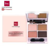 ราคา EYESHADOW l BSC DIVA GLOWING EYESHADOW PALETTE อายพาเลท รวม 4 เฉดสี อายแชโดว์ บีเอสซี เขียนคิ้ว เขียนตา แต่งหน้า (16993084458)