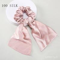 ราคา หัวผ้าไหมคุณภาพสูง Mulberry Silk Bow Hair Tie ขนาด 3.5 ซม. (40176037332)