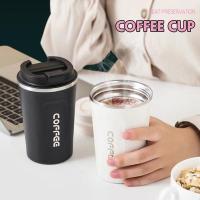 ราคา แก้วกาแฟ แก้วเก็บอุณหภูมิ ร้อนพร้อมฝา แก้วน้ำสแตนเลส304 (510มล) แก้วเก็บความเย็นเคลือบเซรามิก ขวดน้ำ กระป๋องเก็บความร้อน (29476589073)