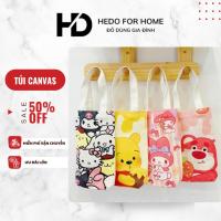 ราคา กระเป๋าผ้าลายการ์ตูนตลก มีหูหิ้ว กระเป๋าใส่ขวดน้ําผ้าแคนวาสน่ารัก (41750737045)