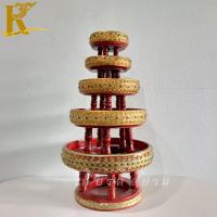 ราคา ขันโตกไม้ ขันโตก ขันโตกไม้สีแดง ลายไทยโบราณ พาน ขันโตก ขนาด 4,6,8,10,12 นิ้ว (26057216230)