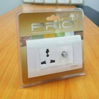 ราคา ปลั๊กไฟเต้ารับ 3 ขา + เต้ารับกล่องทีวี สีขาว (1881875887)