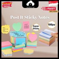 ราคา [SG] 100 ชิ้น Post-it Super Sticky Notes Cubes Sticky Notes Notes Noteing (44471601754)