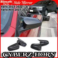 ราคา ครอบ กระจกมองข้าง ของแต่ง Toyota Yaris 2013-2022/Yaris Ativ 2017-2022 สูงคุณภาพ คาร์บอน ฝาครอบ กระจกข้าง แต่งรถ Carbon Side Mirror Cover (44204031042)