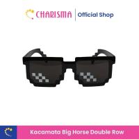 ราคา Charisma Minecraft Pixel แฟชั่นโมเสคแว่นตา Thug Life-เลนส์สีดําร่วมสมัยป้องกันรังสียูวีแว่นตา Unisex (41655739253)
