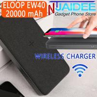 ราคา Power Bank Wireless Eloop EW40 20000 mah แบตเตอรี่สำรอง Wireless Charge แท้ รับประกันศูนย์ 1 ปี (21882239602)