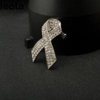 ราคา เข็มกลัดริบบอนดำ LEOTA สำหรับโรคมะเร็งเมลาโนมา และBreast Cancer พร้อมคริสตัลสวารอฟสกี้ (55700645530)