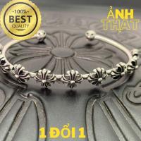 ราคา สร้อยข้อมือ ข้อมือ Chrome Heart Multi Flower สีเงิน fullbox - Chrome Heart Store (25575197281)