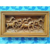 ราคา ไม้สักแกะสลัก รูปม้า 8 ตัว แผ่นไม้สักแกะสลัก ขนาด 57 x 10 ซม. หนา 8 ซม. (1388425753)