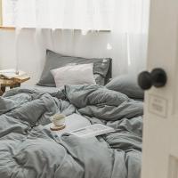 ราคา ปลอกผ้านวม 5 ฟุต / 6 ฟุต / 6.6 ฟุต / 7 ฟุต ปลอกผ้านวม+ปลอกหมอน (ไม่มีผ้านวม) ปลอกผ้านวมชิ้นเดียว ลายสก็อตเรียบๆ สไตล์ (14230289854)