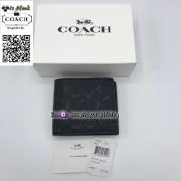 ราคา COACH M COIN WALLET IN SIGNATURE CROSSGRAIN LEATHER F75363 กระเป๋าสตางค์ผู้ชาย แถมกล่องฟรี (366374143)