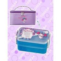 ราคา ต้นฉบับ มายเมโลดี้ ♡ กล่องข้าว Kuromi Fairy Tale 2 ชั้น พร้อมกระเป๋าระบายความร้อน A (28765178324)