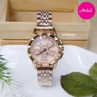 ราคา Mishali นาฬิกาแฟชั่นเกาหลีของแท้ % ประกันศูนย์ไทย นาฬิกาข้อมือผู้หญิง สายสแตนเลส(หน้าปัดหมุน) รุ่น Mi-18036A (10034575653)