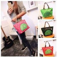 ราคา กระเป๋าผ้าเคลือบกันน้ำ กระเป๋าผ้าแคนวาสเคลือบ สีสดลายสวย กระเป๋าผญ (6238215556)