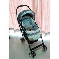 ราคา รถเข็นเด็กมือสอง ยี่ห้อ Combi รุ่น Machacle Handy สีฟ้ายีนส์ลายฟ้าขาว สภาพดี (2970228487)