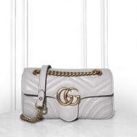 ราคา สินค้าแท้มือสอง กระเป๋า Gucci Small Marmon กระเป๋าสะพายข้างสำหรับผู้หญิง (43600641339)