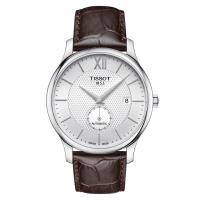 ราคา Tissot Tradition Automatic ทิสโซต์ เทรดิชั่น ออโต้ สีน้ำตาล เงิน T0634281603800 นาฬิกาผู้ชาย (4667259011)