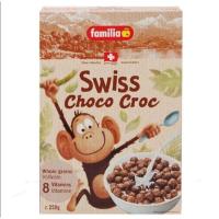 ราคา แฟมิเลีย สวิตช็อกโกคร็อค ธัญพืชอบกรอบรสช็อกโกแลต ซีเรียล Familia Swiss Choco Croc 250 กรัม.  (28675627338)
