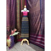 ราคา ซิ่น ผ้าไหม มัดหมี่ 3ตะกอ ไหมแท้ ขนาด 1x2เมตร สีดำ รหัส R2Q-NY06196612 (23474480913)