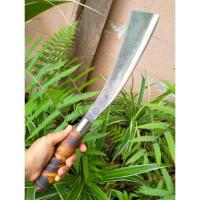 ราคา มีดปารัง พร้าหัวตัด มีดเหน็บ มีดแคมป์ มีดเดินป่า มีดสนาม ใบ 11.5” ตลป. ตีร้อนชุบแข็ง ผิวไฟ ด้ามไม้ไผ่ คอกั่นมีดสแตนเลส (29207040194)