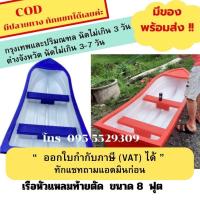 ราคา เรือหัวแหลม-ท้ายตัด พร้อมไม้พาย ขนาด 8 ฟุต นั่งได้2 คน (22473489841)