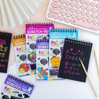 ราคา สมุดขีดสีรุ้ง สมุดวาดรูปสีรุ้ง กระดาษสีดำ สมุดโน๊ตมีห่วง 1เล่ม (4871648284)