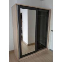 ราคา ตู้เสื้อผ้าบานเลื่อน 160 ซม. กระจกบานใหญ่ (5767202139)