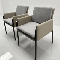 ราคา Minimalist Armrest Designer โรงแรมอิตาเลี่ยน Nordic หรูหราหนังกลับเก้าอี้เก้าอี้เก้าอี้รับประทานอาหารรุ่นห้องหนัง Art Y2IZ (57801001234)