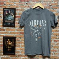 ราคา เสื้อยืดมือสอง ลายวงดนตรี Nirvana สีเทาดำ ขนาดไซส์S (24642826806)