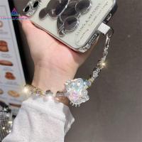 ราคา [อร่อย] สวัสดี คิตตี้ คริสตัลสั้นมือข้อมือเชือกเส้นเล็กจี้สายโทรศัพท์สําหรับโทรศัพท์หูฟังกระเป๋าเป้สะพายหลังห่วงโซ่กล้องป้องกันการสูญหายเชือกแขว (28191765777)