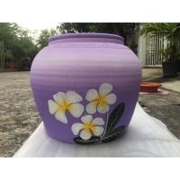 ราคา โอ่งแมวดินเผาสีม่วง ขนาด18” (นัดรับสมุทรปราการ/กทม) (7600849564)