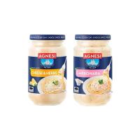 ราคา ❤️ไม่แท้คืนเงิน❤️Agnesi Carbonara Cheese&Herbs ขนาด 350 กรัม แอคเนซี พาสต้าซอส คาร์โบนาร่า (28333651084)