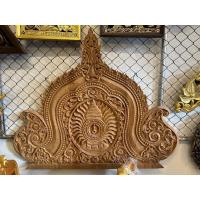 ราคา จั่ว ไม้สัก กว้าง86สูง80หนา2 ซม แกะสลัก ลายไทย ไม่ทำสี กรอบรูป สามเหลี่ยมแกะสลัก ตกแต่งบ้าน วัด สำนักงาน โรงแรม (24130346553)