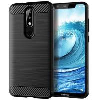 ราคา NOKIA X5 NOKIA 5.1 SILICONE CARBON FIBER TPU DRAWING SLIM CASE - RUGGED-CARBON (40819123740)