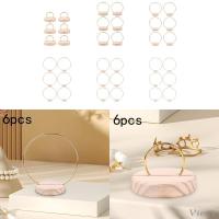 ราคา [Viocee] 6 ชิ้นโลหะดอกไม้ Hoop พวงหรีดงานแต่งงานพร้อมขาตั้งไม้ Macrame แหวนหัตถกรรมพวงหรีด Hoop สําหรับวันหยุดวันขอบคุณพระเจ้าตกแต่งบ้าน (40826136355)