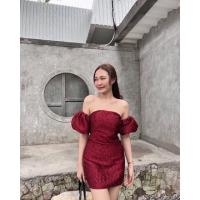 ราคา เดรสสั้นเกาะอกแขนตุ๊กตาพอง แค่ลองใส่ไม่ได้ เลยขาย (17689117617)