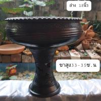 ราคา ได้ 2 ชิ้น อ่างดินเผา 18นิ้ว พร้อมขาตั้ง สูง 33-35 ซ.ม วางพญานาค พระพิฆเนศ ทำน้ำตก เลี้ยงปลา ตกแต่งสวน (28504590548)