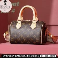 ราคา Louis Vuitton SPEEDY BANDOULIÈRE 20 กระเป๋าถือ LV Bag กระเป๋าสะพายสตรี (26376196601)