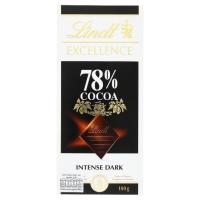 ราคา แนะนำ!! ลินด์ เอ็กเซอร์เล็นซ์ ดาร์ก ช็อกโกแลต 78% 100กรัม Lindt Excellence 78% Cocoa Intense Dark Chocolate 100g (10616481123)