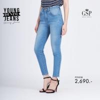 ราคา GSP woman's pants Breathable Young denim กางเกงยีนส์ ขาเดฟ สีฟ้า P9XXSB (25255039538)