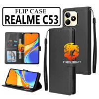 ราคา FLIP LEATHER CASING REALME C53 LEATHER CASE FLIP WALLET LEATHER PREMIUM LEATHER WALLET OPEN CLOSED CASE HP FLIP CASE REALME C53 (26985553811)
