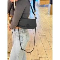 ราคา กระเป๋าสะพายสีดำ New Tory Burch Britten Convertible Crossbody หนังแมตช์ มี 2 สาย สายโซ่และสายหนังรอ (27825615521)