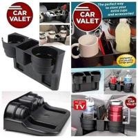 ราคา Superhomeshopกล่องวางแก้วน้ำ ที่วางแก้วในรถ กล่องใส่ของอเนกประสงค์ อุปกรณภายในรถยนต์ รุ่นCar Valet Phone Organizer Cup C (13345896466)