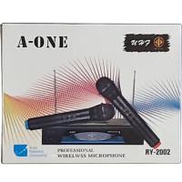 ราคา A-ONE ไมค์โครโฟนไร้สาย ไมค์ลอยคู่ RY-2002 เก็บเงินปลายทางได้ (3976740734)