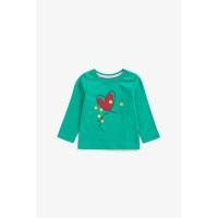 ราคา HIJAU Mothercare 70% เสื้อยืดแขนยาว Green Love Heart เสื้อยืดแขนยาวสีเขียว เสื้อยืดเด็กแขนยาว (24001258855)