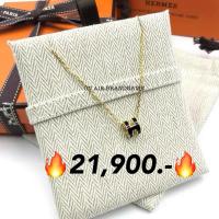 ราคา New hermes pop H mini necklace สร้อยคอ ไซส์มินิ สีดำสวยมาก (19190262488)