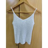 ราคา เสื้อสายเดี่ยว สีขาว ปักเลื่อมสีเงิน ไซส์ XS มือ 2 (7647226110)