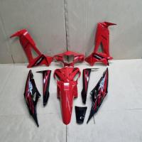 ราคา ชุดสี เวฟ แฟริ่ง honda wave 100X 125X สีแดงดำ (13773362738)